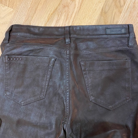 BlankNYC brown faux leather low rise pants size 27 - Picture 5 of 11